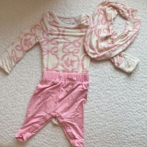 Bamboo 3 piece Bow outfit set